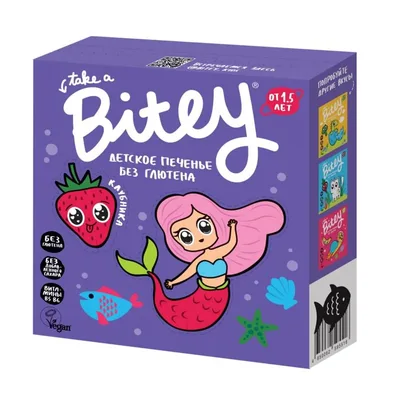 Bite Печенье безглютеновое КЛУБНИКА