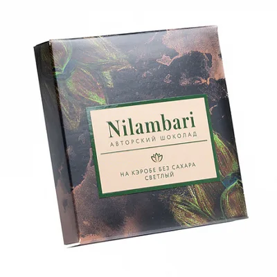Nilambari Шоколад на кэробе светлый без сахара