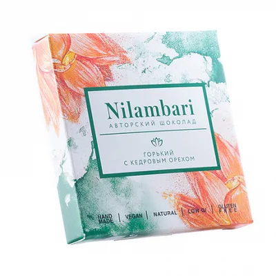 Nilambari Шоколад горький с кедровым орехом