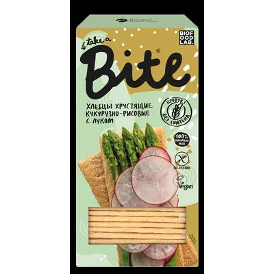 Bite Хлебцы хрустящие КУКУРУЗНО-РИСОВЫЕ С ЛУКОМ