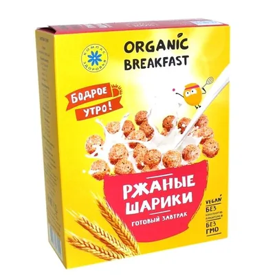 Компас здоровья Готовый завтрак РЖАНЫЕ ШАРИКИ