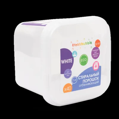 Порошок для стирки белья отбеливающий 1 кг Freshbubble