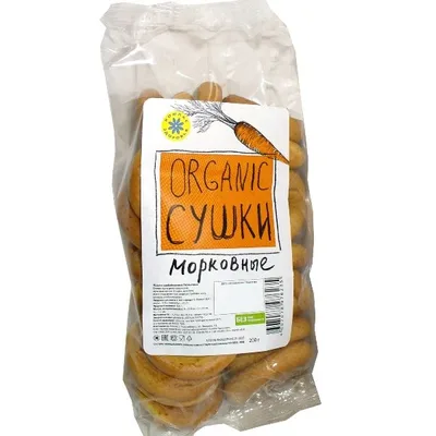 Компас здоровья Сушки МОРКОВНЫЕ