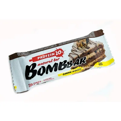 BOMBBAR Батончик неглазированный 60 г Датский бисквит
