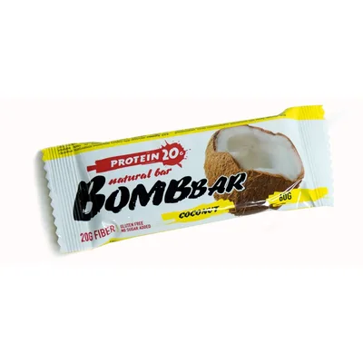 BOMBBAR Батончик неглазированный 60 г Кокос