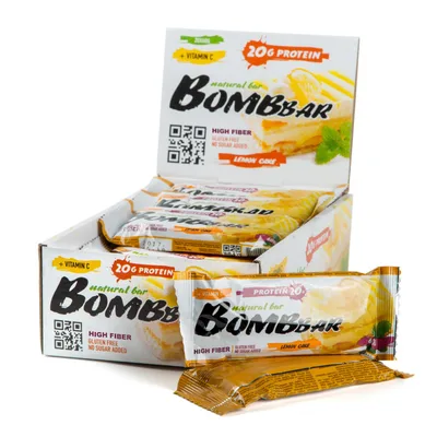 BOMBBAR Батончик неглазированный 60 г Лимонный торт