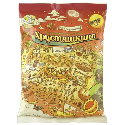 Natfoods Палочки кукурузные сладкие Хрустяшкино Банановый край