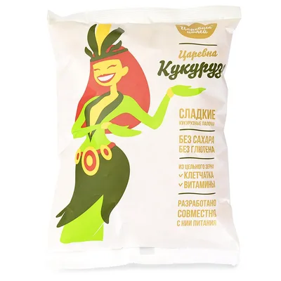 Natfoods Палочки кукурузные сладкие без сахара Царевны полей