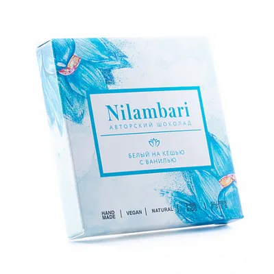 Nilambari Шоколад белый на кешью с ванилью