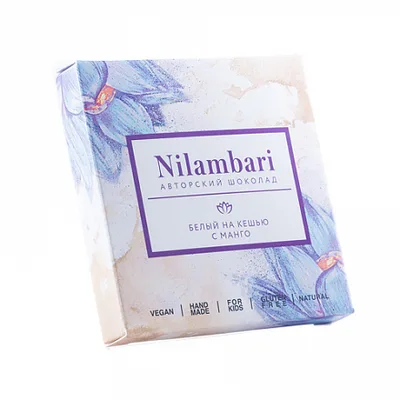 Nilambari Шоколад белый на кешью с манго