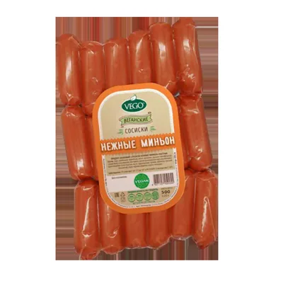Продукт растительный "Сосиски нежные миньон"