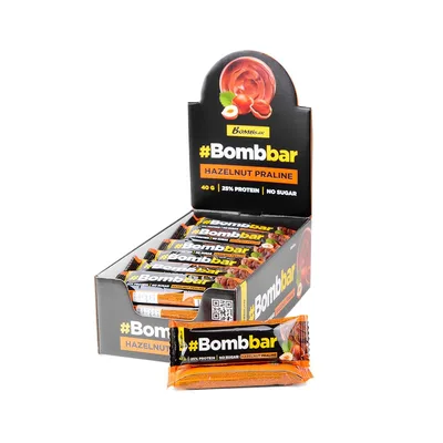 BOMBBAR Батончик глазированный 40 г Фундучное пралине