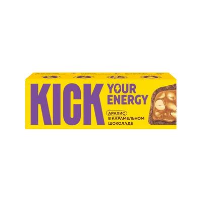 Батончик KICK Арахис карамельный шоколад