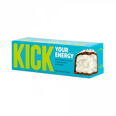 Батончик KICK Кокос в карамельном шоколаде