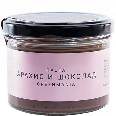 Nilambari Паста GreenMania АРАХИС И ШОКОЛАД