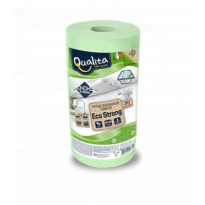 QUALITA Салфетки в рулоне Eco Strong 30шт. КК/12