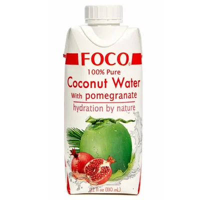 ЭП Кокосовая вода с соком граната "FOCO" 330 мл Tetra Pak