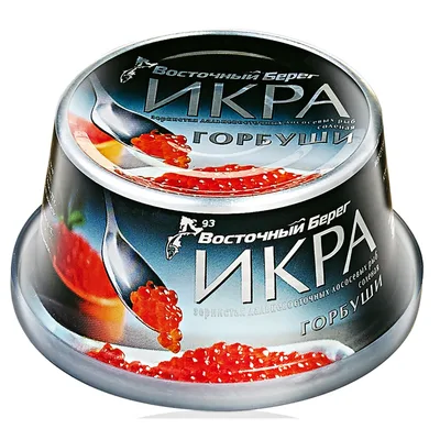 Икра лососевая зернистая замороженная  ж/б горбуша