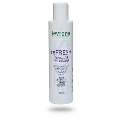 ЛЕВРАНА Гель для умывания ReFresh, 200 мл ECOCERT COSMOS NATURAL