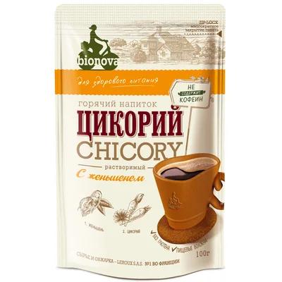 Bionova Напиток из цикория с Женьшенем