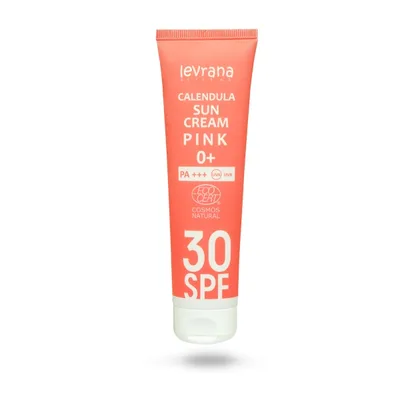 ЛЕВРАНА Солнцезащитный крем для лица и тела «Календула 30SPF PINK 0+»