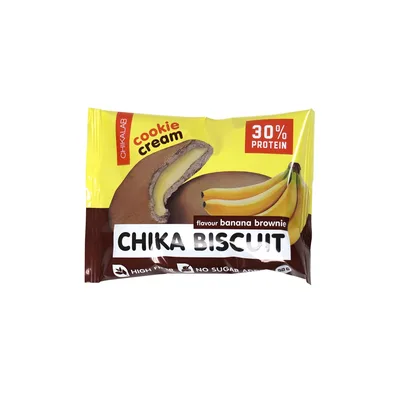 CHIKALAB Печенье неглазированное с начинкой 50 гр (Банановый брауни)
