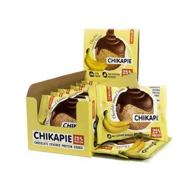 CHIKALAB Печенье глазированное с начинкой 60 гр. (Банан в шоколаде)