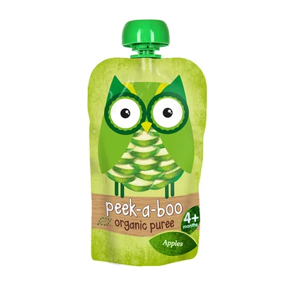 Детское органическое пюре Peek-a-boo из яблок с 4 мес.