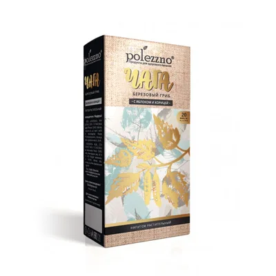 POLEZZNO Чага березовый гриб с яблоком и корицей