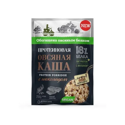 Bionova Каша протеиновая быстрого приготовления овсяная с шоколадом