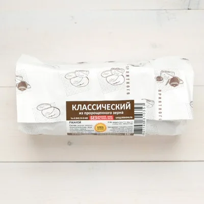 Хлеб для жизни РЖАНОЙ 700 гр Бум/Вак