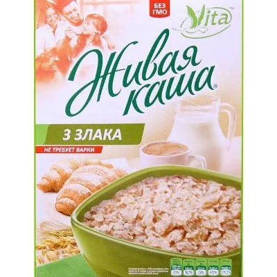 Vita Каша живая 3 злака 100% пророщенное зерно
