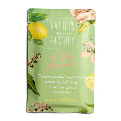 Nature`s own factory Шоколад с гречишным чаем имбирь и лимон