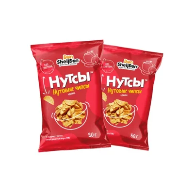 Дон Шелдон. Чипсы нутовые "Нутсы" со вкусом аджики