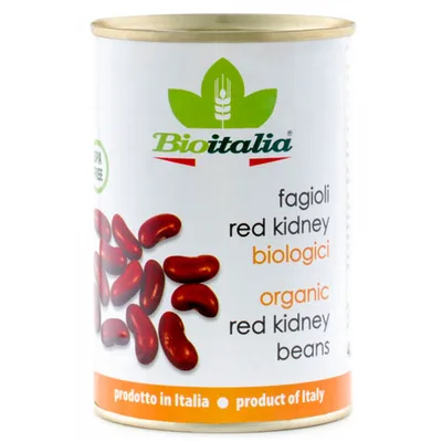 Bioitalia Фасоль красная консервированная