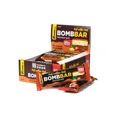 BOMBBAR CHIKALAB Батончик глазированный "Ореховый кофе Раф"