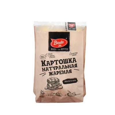 БРУТО КРАФТ Картошка жареная с солью