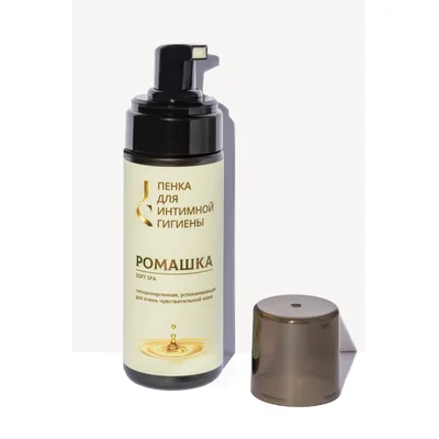 JS Гипоаллергенная успокаивающая пенка для интимной гигиены РОМАШКА Soft Spa