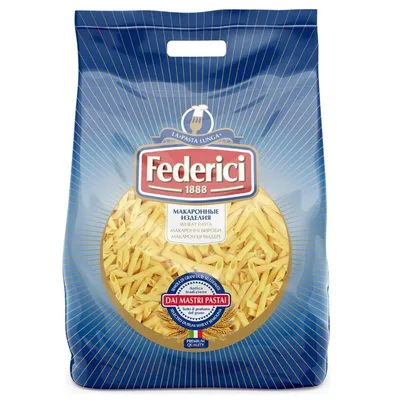 Federici №023 Макаронные изделия Penne Rigatei (Перья рифлёные)