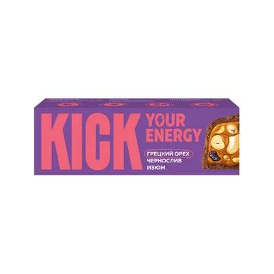 Батончик KICK SUGAR FREE с Изюмом и Черносливом