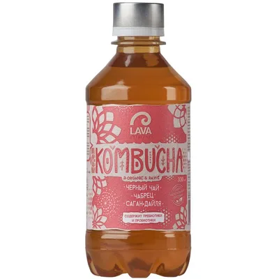 LAVA SUPERFOOD KOMBUCHA Черный чай, Чабрец, Саган-Дайля ПЭТ