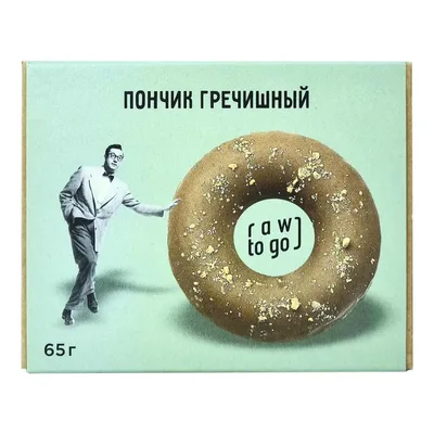 Пончик гречишный RAW TO GО