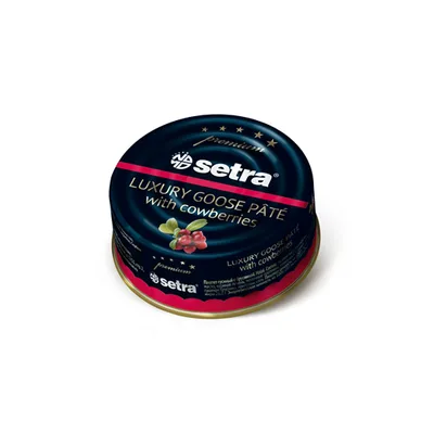 Паштет SETRA гусиный с брусникой Halal