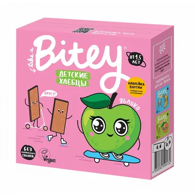 Bite Хлебцы хрустящие Кукурузно-рисовые "Яблоко-Шпинат"