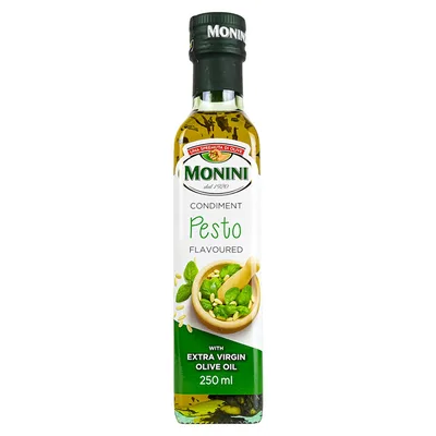 Monini Оливковое масло Extra Virgin "Pesto" с базиликом и кедровыми орешками