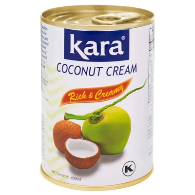 Кокосовые сливки KARA 25%  400 мл ж/б  ИНДОНЕЗИЯ
