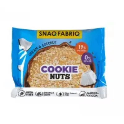 SNAQ FABRIQ Печенье глазир. "Сливочное с кокосом"
