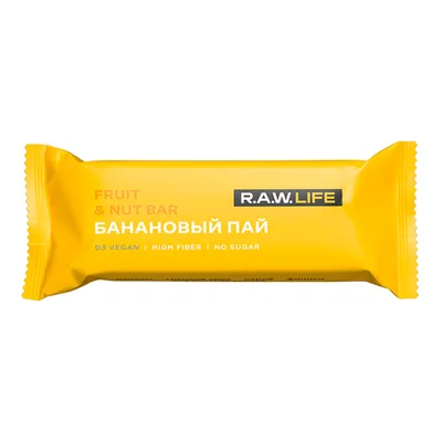R.A.W. Орехово-Фруктовый батончик Банановый пай