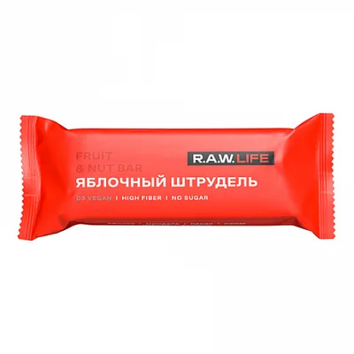 R.A.W. Орехово-Фруктовый батончик Яблочный штрудель