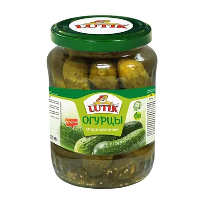 LUTIK Огурцы маринованные 720мл, ст/б